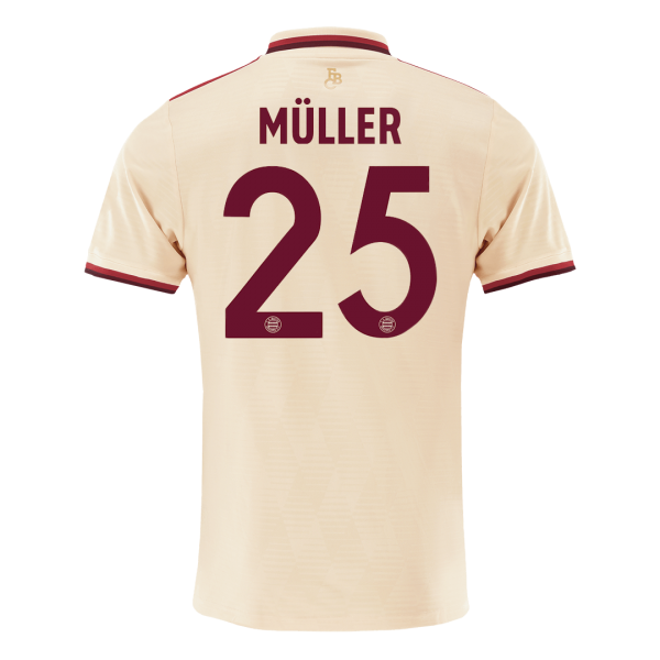 Bayern Munich Tredjeställ Fotbollströja MÜLLER #25  - UCL