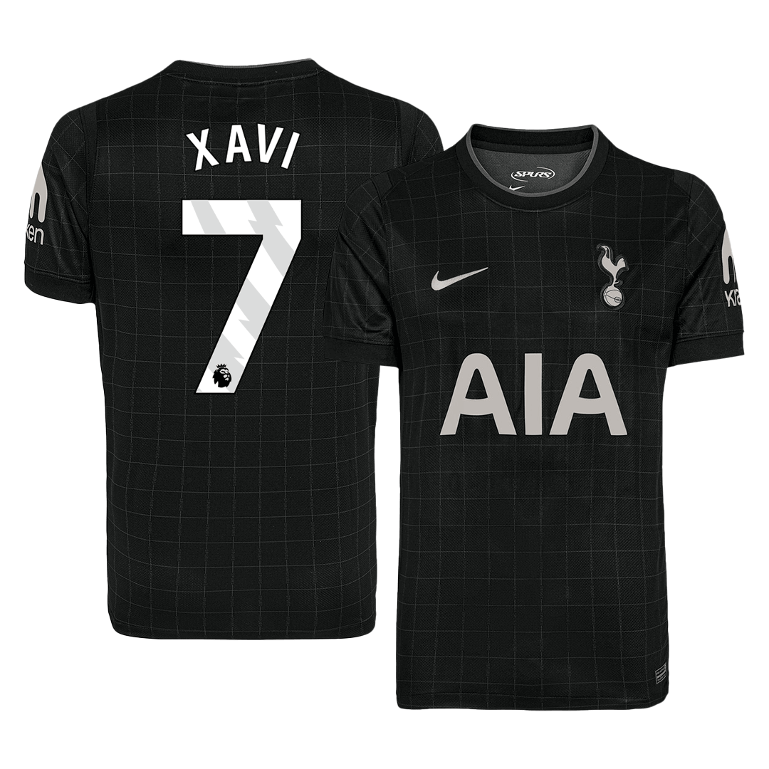 Tottenham Hotspur Tröja XAVI #7 2025/26 Borta Svart - Bild 2