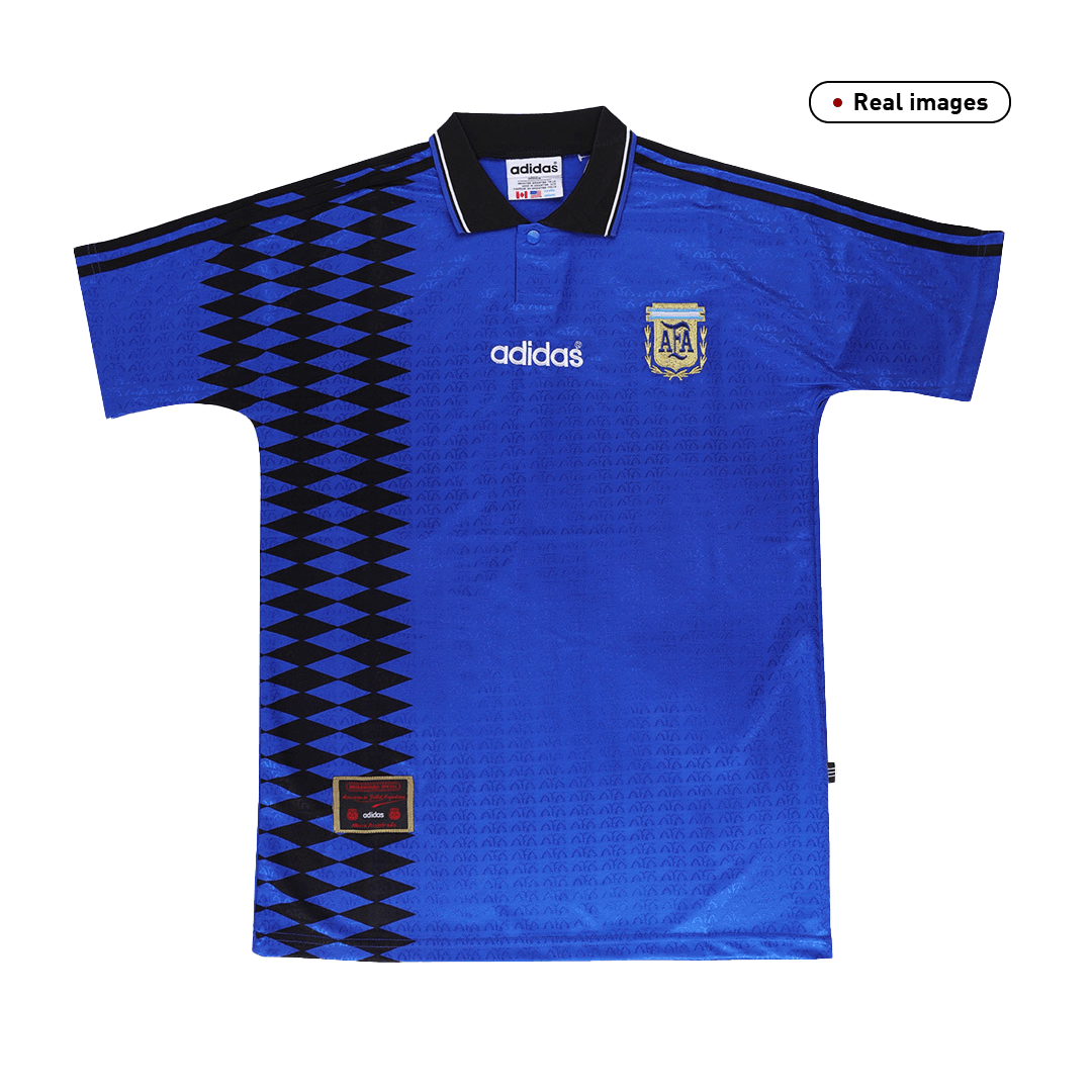 #10 Argentina Borta Fotbollströjor 1994 Retro - Bild 8