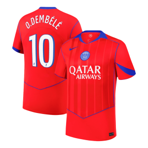PSG Tröja O.DEMBÉLÉ #10 2025/26 Tredje Röd