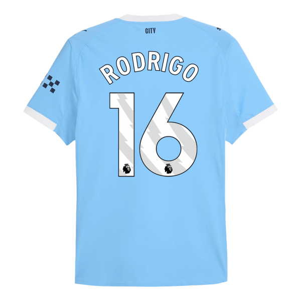 RODRIGO #16 Manchester City Hemma Tröja 2025/26 Autentisk