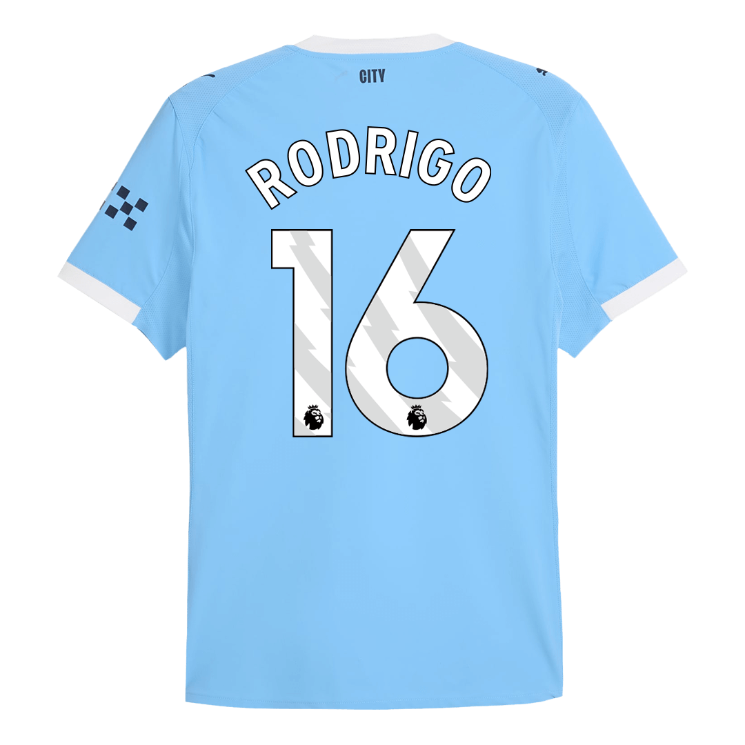 RODRIGO #16 Manchester City Hemma Tröja 2025/26 Autentisk