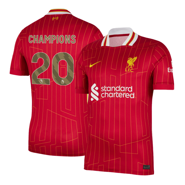 Liverpool Hemma Fotbollströjor CHAMPIONS #20  röd Premium - CHAMPIONS 24/25