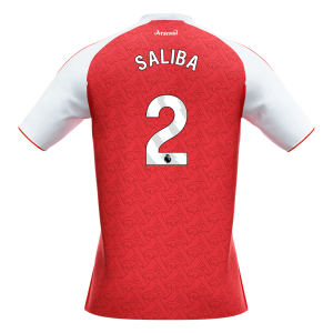 SALIBA #2 Arsenal Tröja 2025/26 Hemma Premium Röd