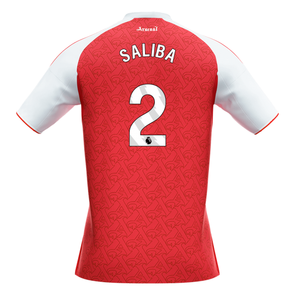 SALIBA #2 Arsenal Tröja 2025/26 Hemma Premium Röd