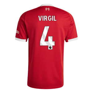 VIRGIL #4 Liverpool Tröja 2025/26 Hemma