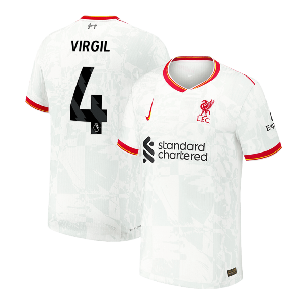 Liverpool Tredjeställ Fotbollströja VIRGIL #4  Autentisk
