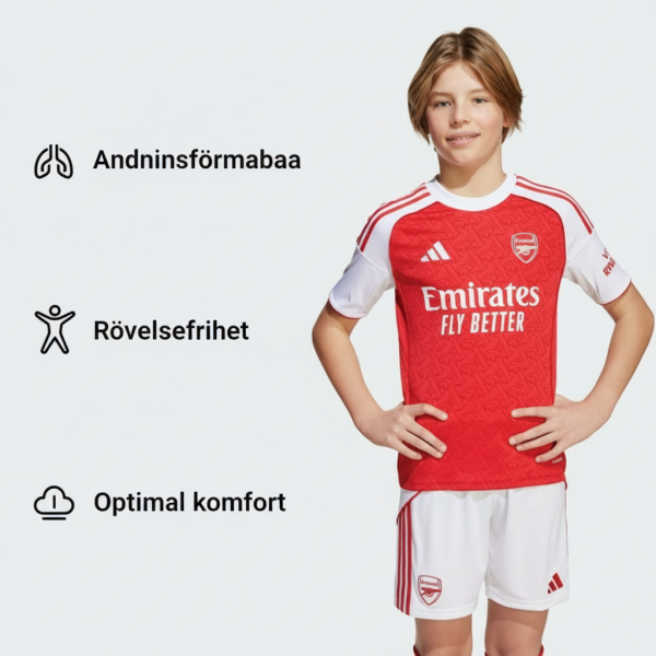 Arsenal Hemma Tröja 2025/26 Fotbollssats Barn