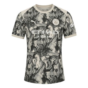 Manchester City Tröja 2025/26 Svart & Vitt