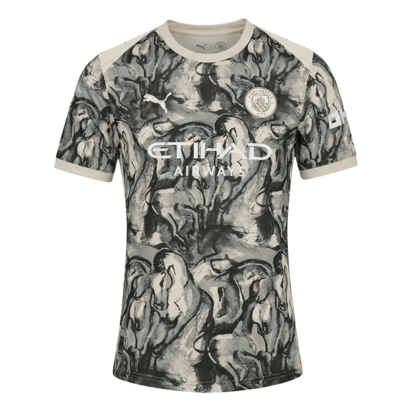 Manchester City Tröja 2025/26 Svart & Vitt