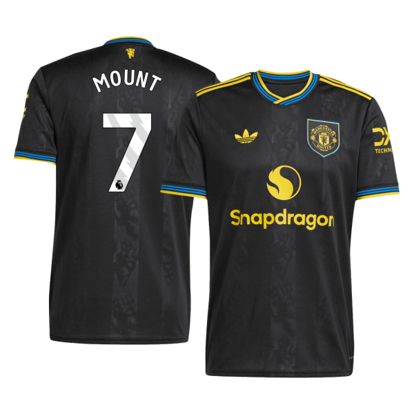 Manchester United Tröja MOUNT #7 2025/26 Tredje Svart