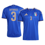 Italien Tröja DIMARCO #3 2026 Hemma Blå - World Cup 2026