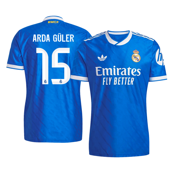 Real Madrid Tröja ARDA GÜLER #15 2025/26 Tredje Blå