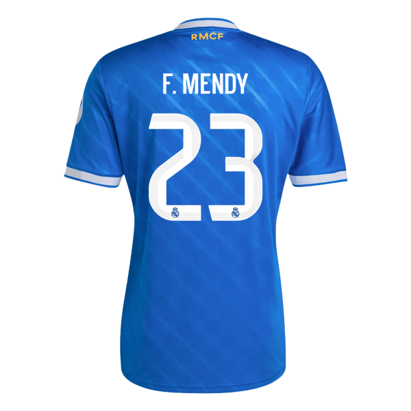 Real Madrid Tröja F. MENDY #23 2025/26 Tredje Blå