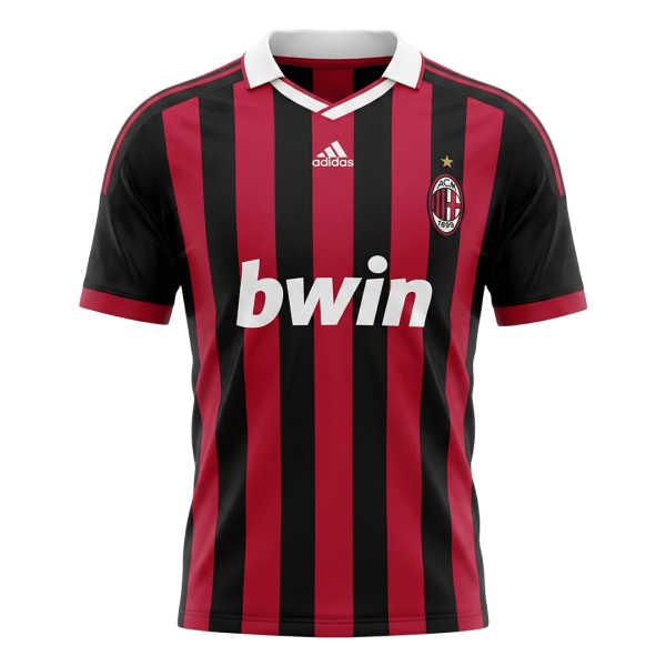 AC Milan Hemmatröja 2009/10 Retro
 Röd & Svart