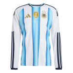 Argentina Tröja 2026 Hemma Långärmad Blå & Vit Autentisk