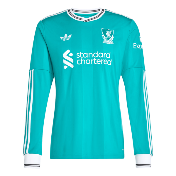 Liverpool Tröja 2025/26 Tredje Långärmad Grön