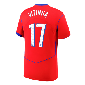 PSG Tröja VITINHA #17 2025/26 Tredje Röd