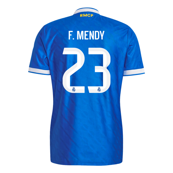 Real Madrid Tröja F. MENDY #23 2025/26 Tredje Autentisk Blå