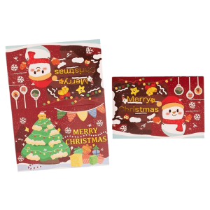 Personligt Julkort – Snögubbe – Eget Meddelande