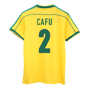 CAFU #2 Brasilien Hemmatröja 1998 Retro
 Gul