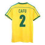 CAFU #2 Brasilien Hemmatröja 1998 Retro
 Gul