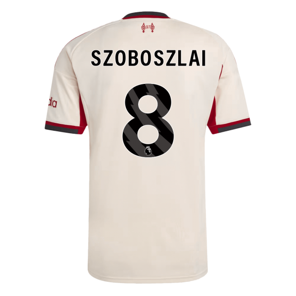 Liverpool Tröja SZOBOSZLAI #8 2025/26 Borta Vit