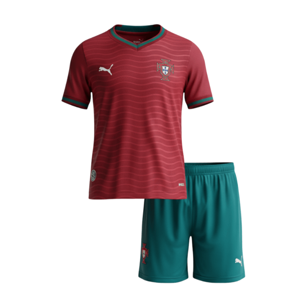 Portugal Tröja 2026 Hemmaställ Röd Barn - World Cup 2026