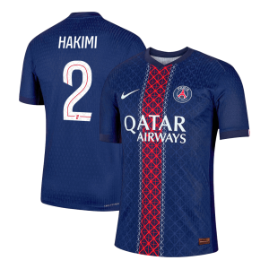 PSG Tröja HAKIMI #2 2025/26 Hemma Mörkblå