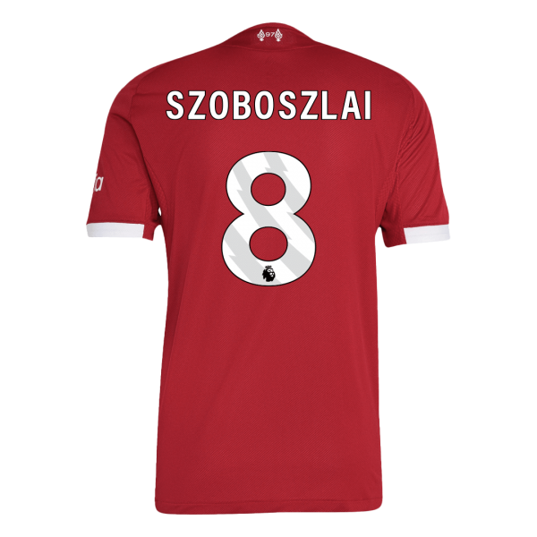 Liverpool Tröja SZOBOSZLAI #8 2025/26 Hemma Autentisk Röd