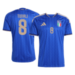 Italien Tröja TONALI #8 2026 Hemma Blå - World Cup 2026