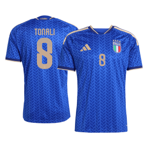 Italien Tröja TONALI #8 2026 Hemma Blå - World Cup 2026