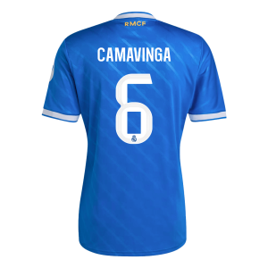 Real Madrid Tröja CAMAVINGA #6 2025/26 Tredje Blå