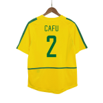 CAFU #2 Brasilien Hemmatröja 2002/03 Retro
 Gul